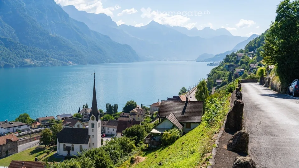 Exklusives Bauland mit unverbaubarer Panoramasicht auf den Walensee