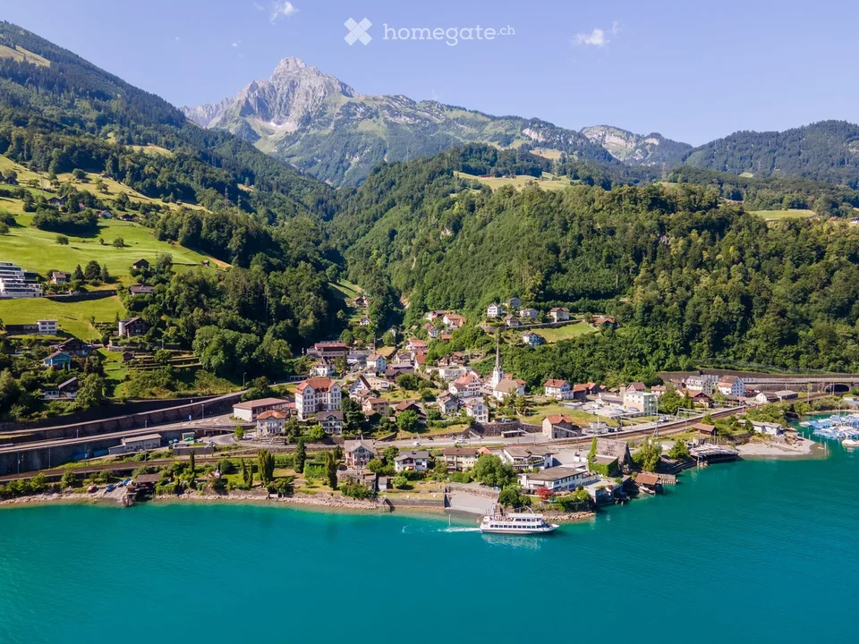 Exklusives Bauland mit unverbaubarer Panoramasicht auf den Walensee