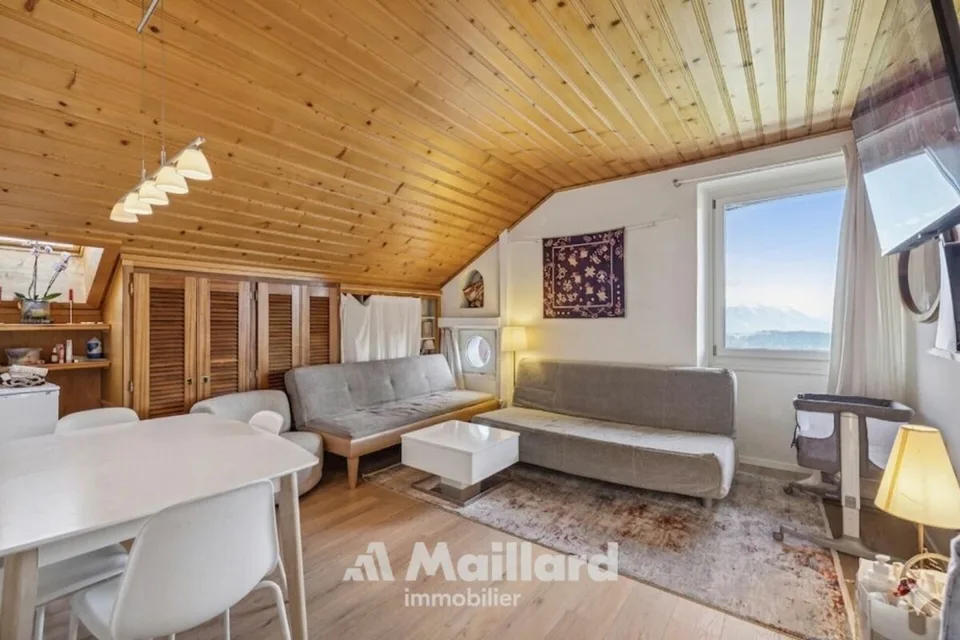 Ambiance cosy pour cet appartement de 3.5 pièces avec vue grandiose!