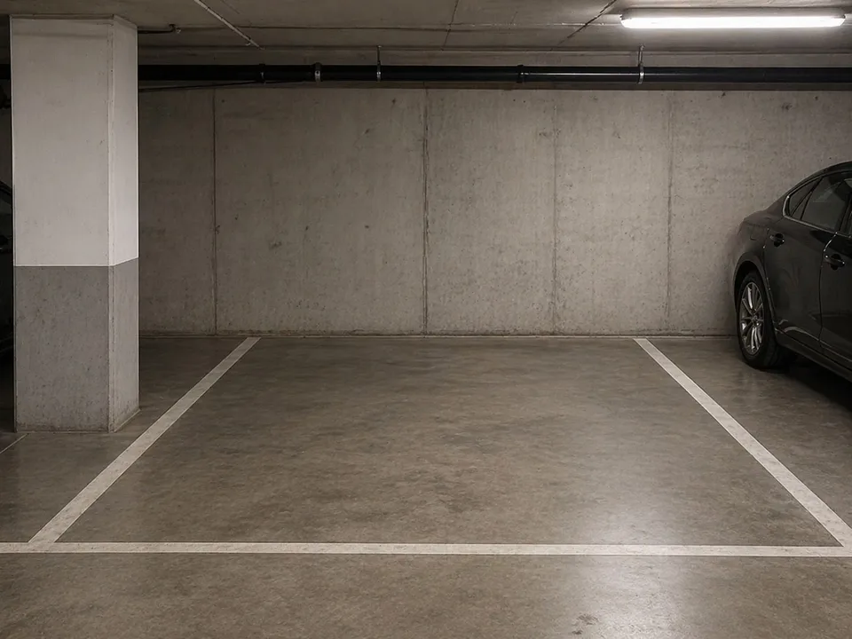 Place de parking dans le garage limitée au 31.10.2026