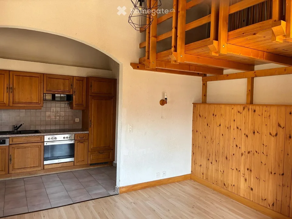 Charming 1.5-room apartment in Chermignon-d'en-Haut