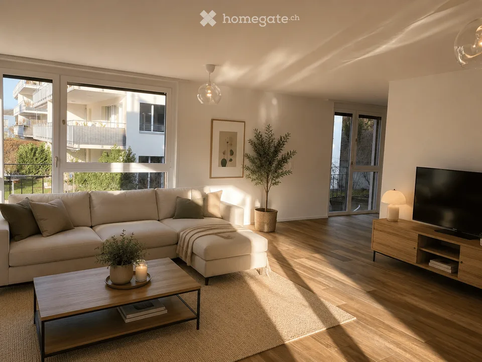 Top moderne 4 1/2-Wohnung am Rheinufer mit Ferienfeeling, 120m2