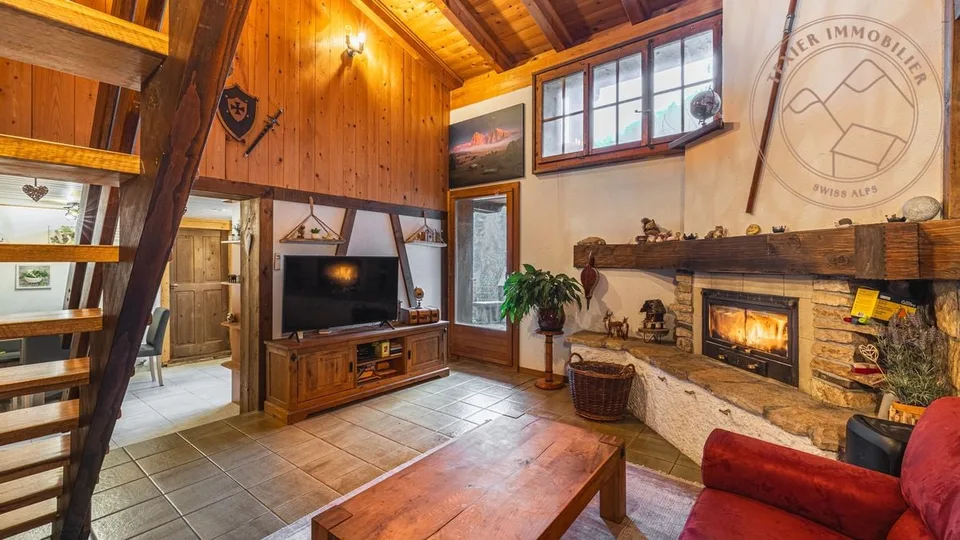 Chalet typique de la vallée d'Illiez