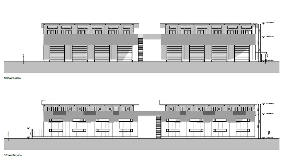 Gewerbehallen (mit Büro) mit Parkplatz in Leuk zu vermieten