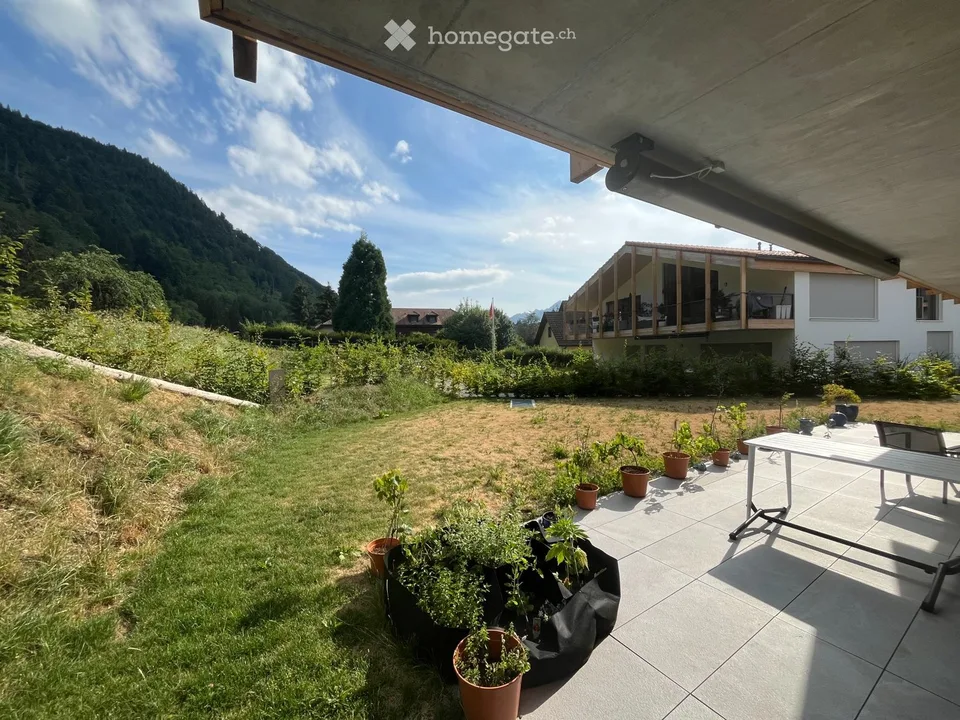 Magnifique appartement de 5.5 pce avec jardin à Grandvillard