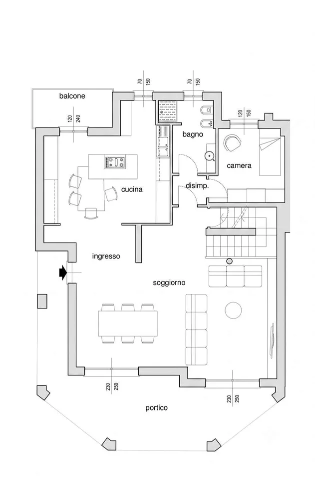 Nuova villa di testa libera su 3 lati con vista piscina - Residenza Pa
