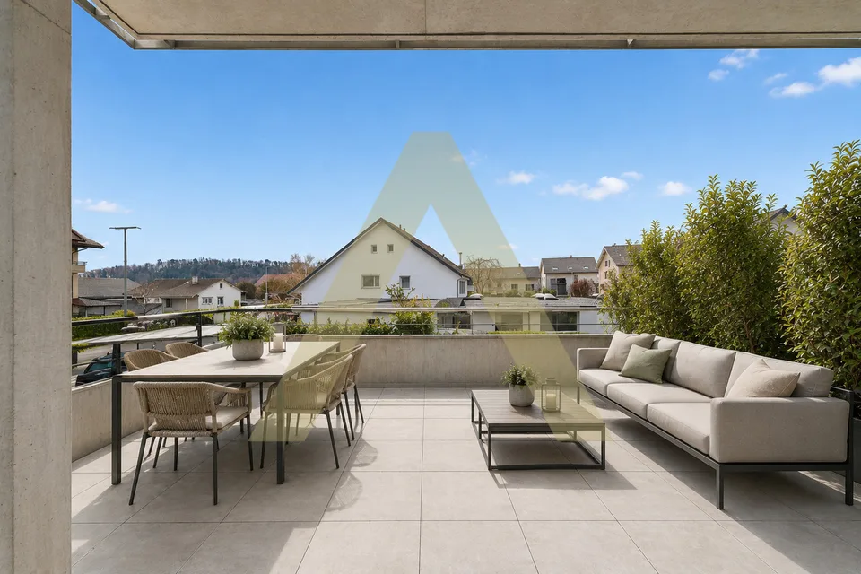 Appartamento moderno, conviviale e familiare con balcone e giardino