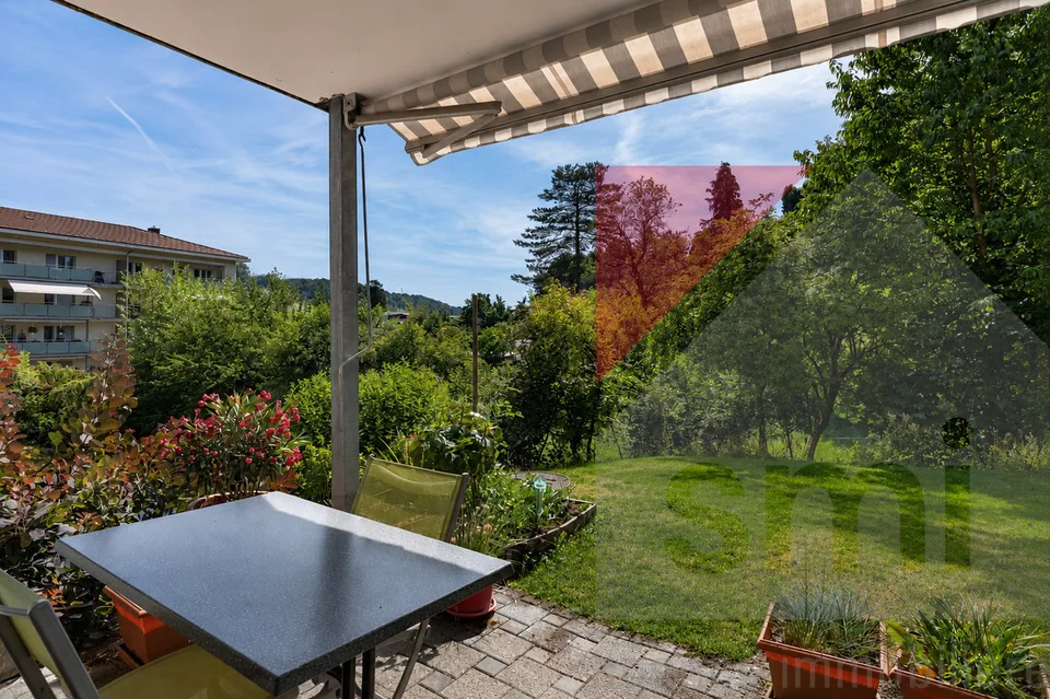 Appartement de 3,5 pièces avec jardin entre Fribourg et Bern