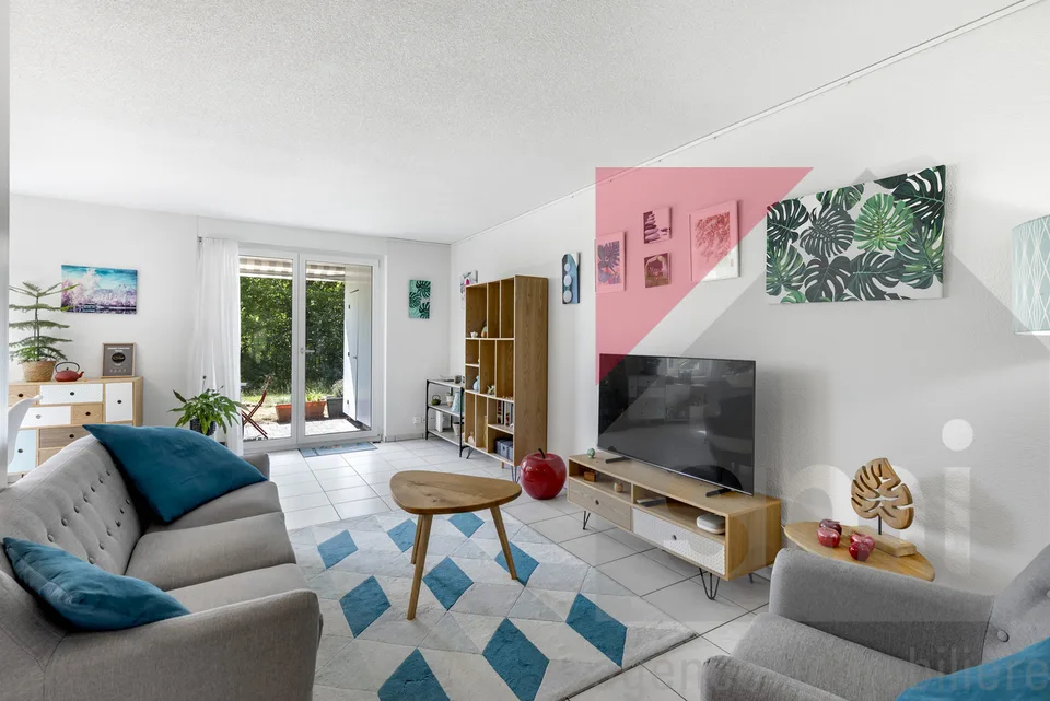 Appartement de 3,5 pièces avec jardin entre Fribourg et Bern