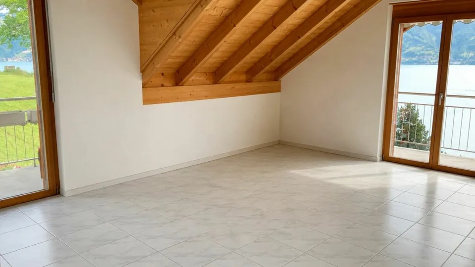 Helle Duplex-Wohnung im Dachgeschoss