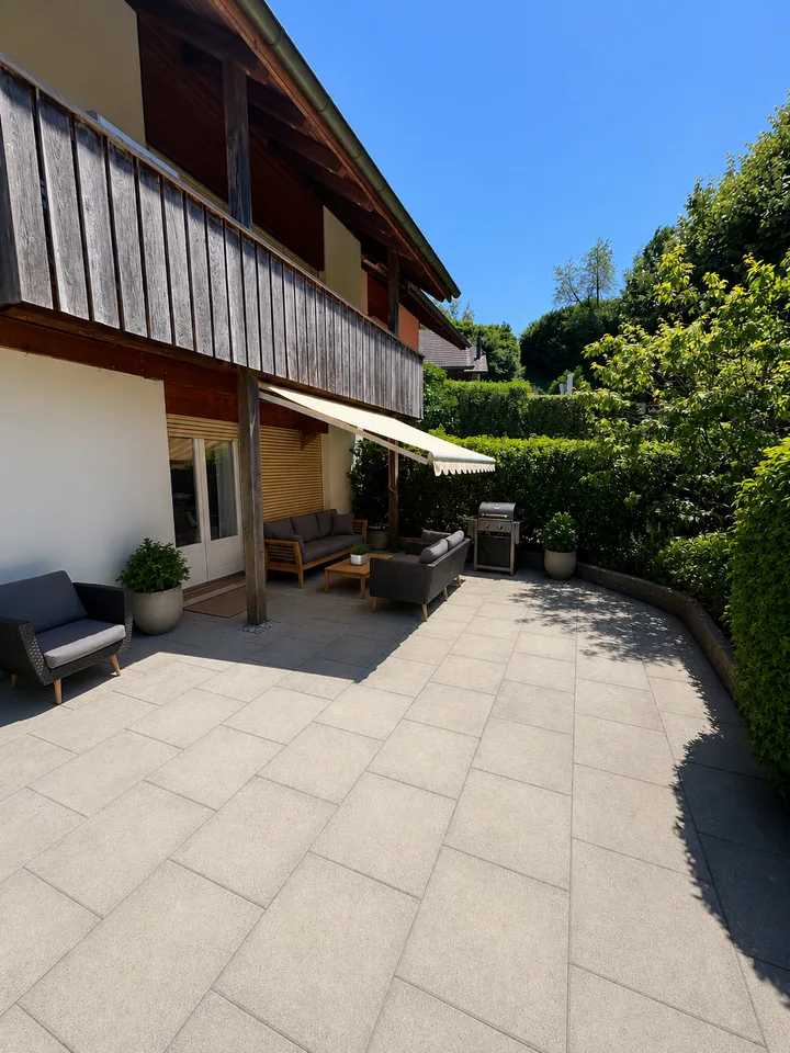 Gemütliche 4.5-Zimmer-Wohnung mit Gartensitzplatz