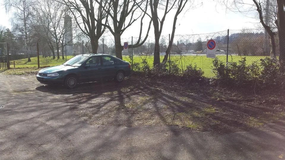 Parkplatz auf der Breite