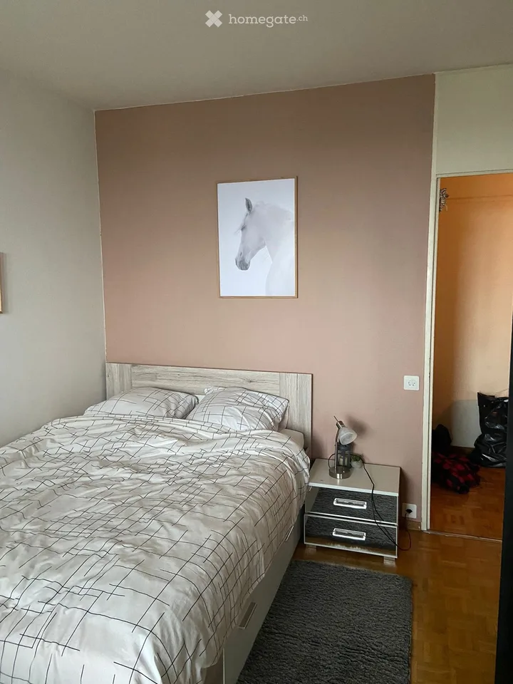 Chambre colocation salle de bain indépendante balcon