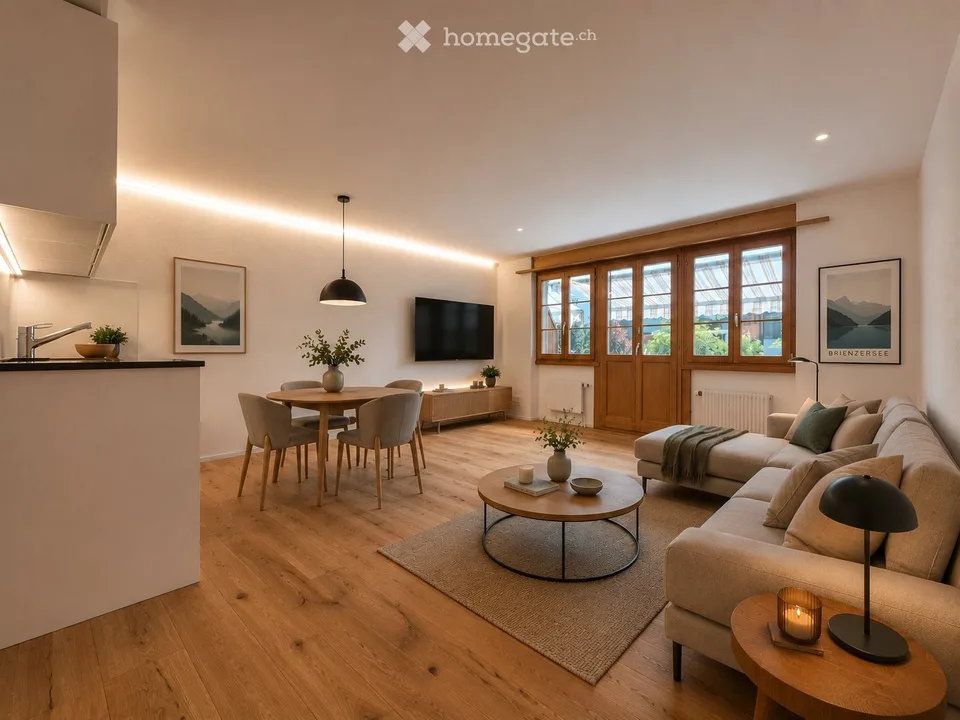 Moderne Erst- oder Zweitwohnung im Herzen vom BE Oberland!