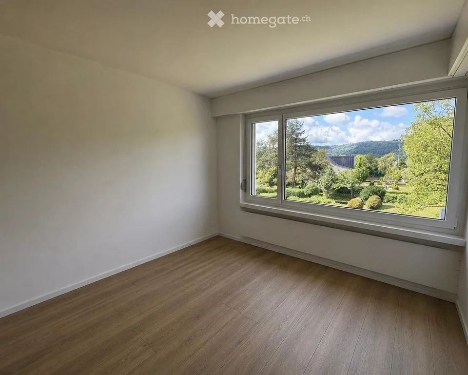 Grosse helle renovierte Wohnung mit Aussicht
