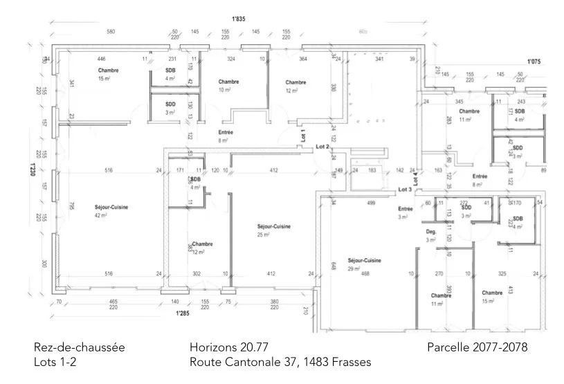Estavayer / Frasses Letztes 2,5 Zimmer, Erdgeschoss mit Garten von 83 m2