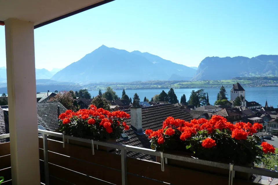 Charmante 4.5-Zimmer-Wohnung mit Seesicht in Oberhofen am Thunersee