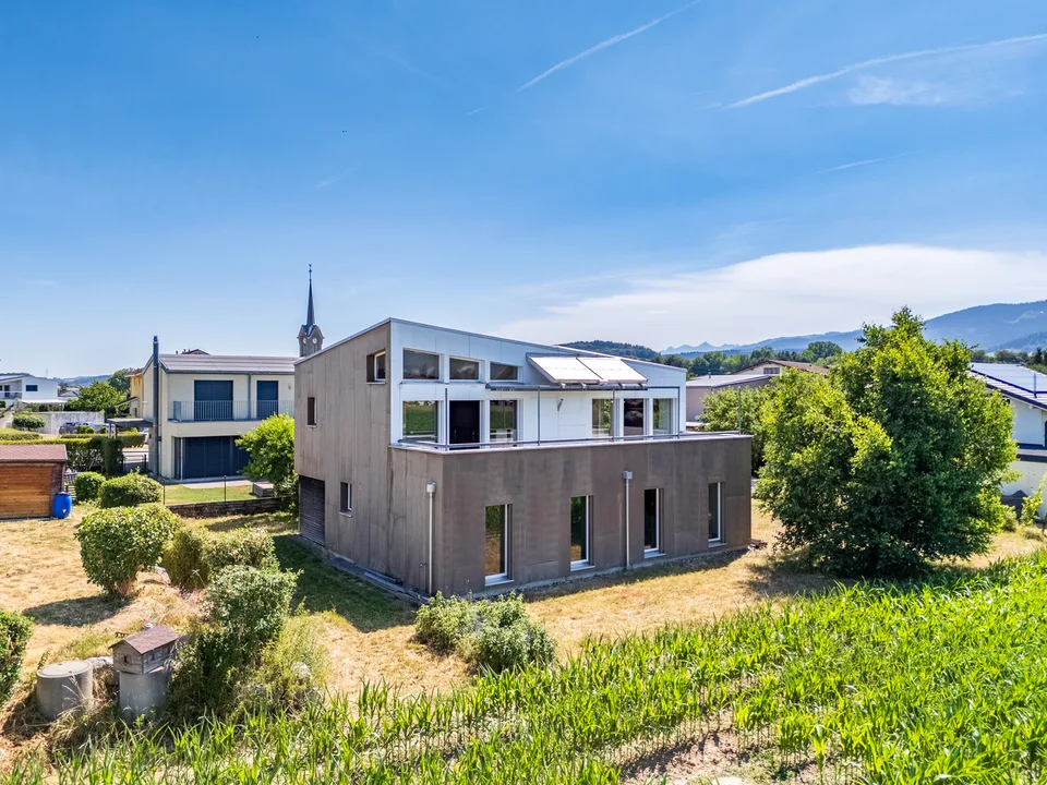 Villa individuelle d'architecte avec magnifique vue sur le Moléson