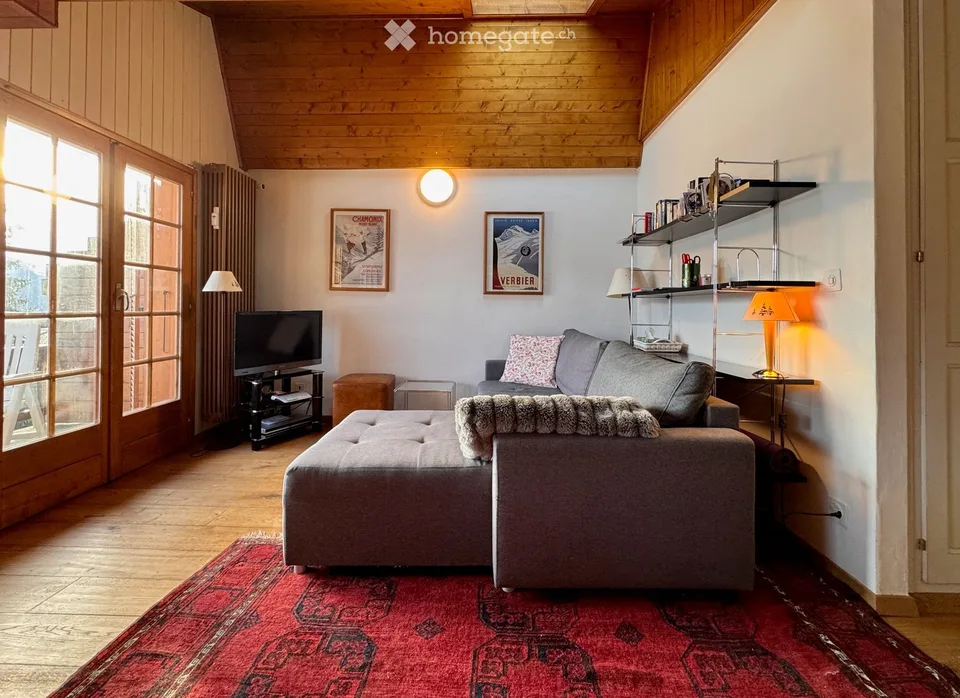 Charmantes Alpenapartment zur Verkauf in Verbier, 3,5 Zimmer mit atemberaubendem Bergblick