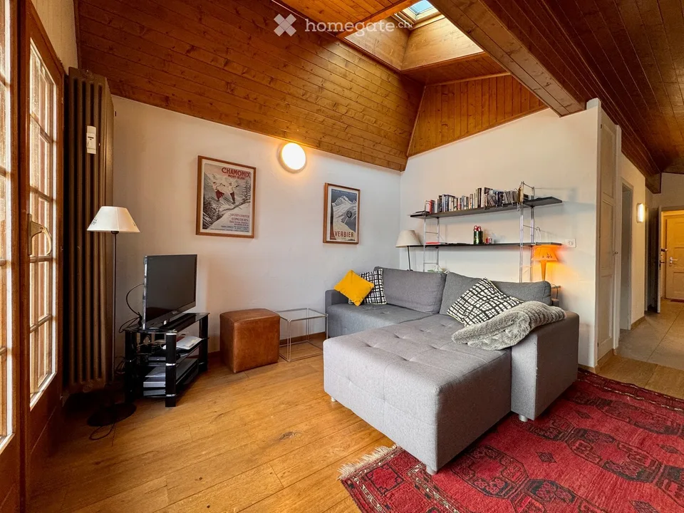 Charmantes Alpenapartment zur Verkauf in Verbier, 3,5 Zimmer mit atemberaubendem Bergblick