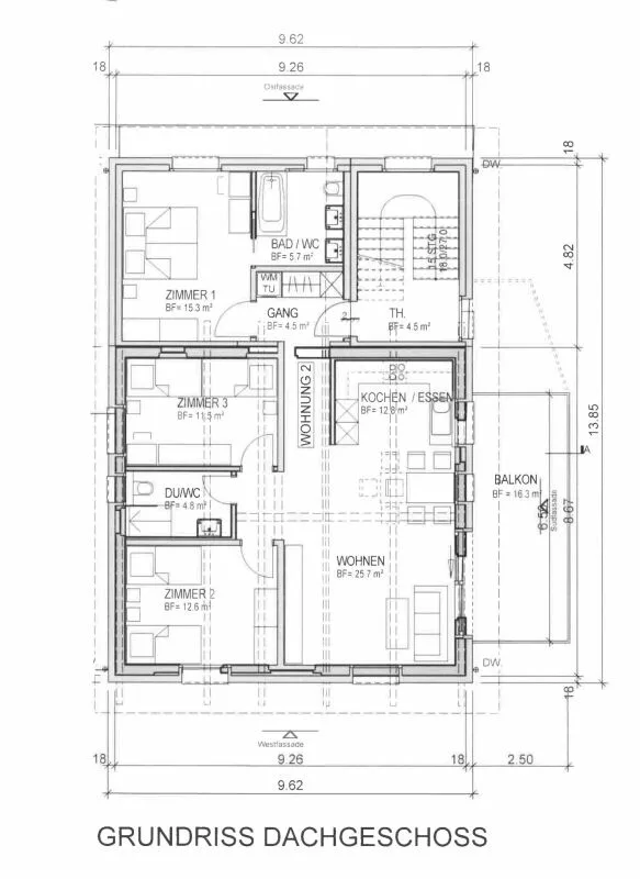 Kernsanierte 4½ Zi.-Ferienwohnungen mit Balkon