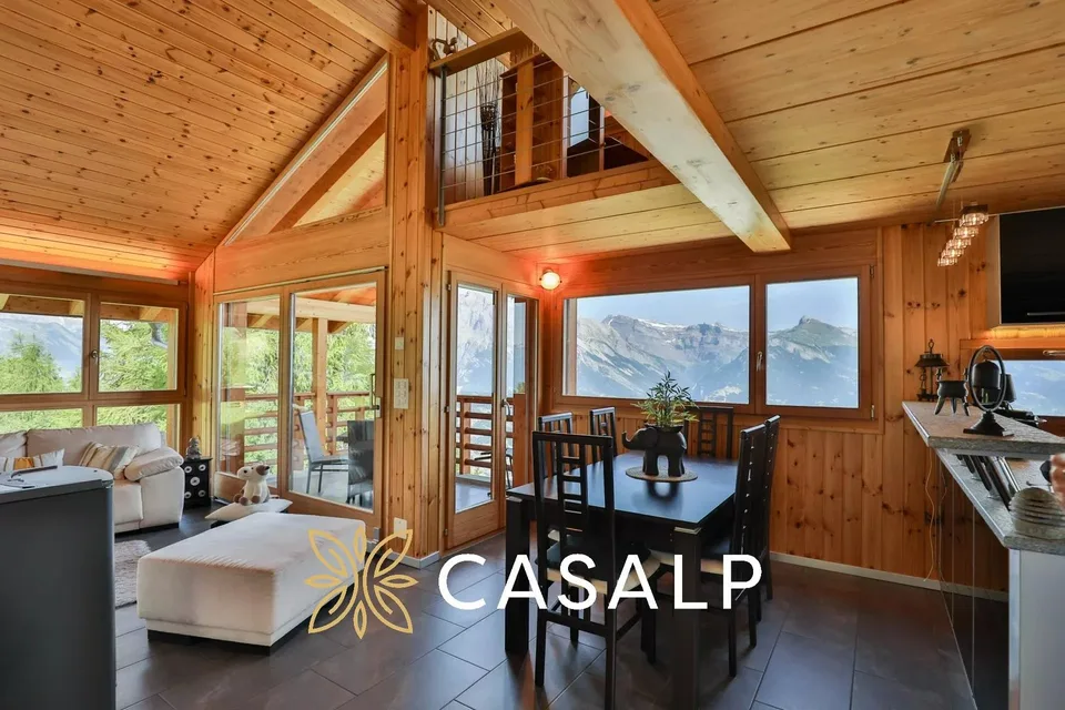 Chalet idilliaco con vista eccezionale