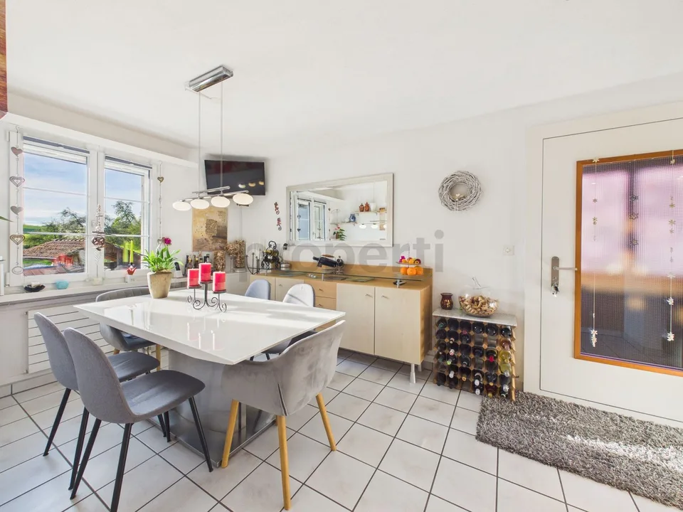 Unique maisonette apartment with winter garden and fireplace in Amlikon-Bissegg