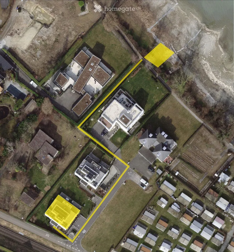 Appartement de jardin de 3,5 pièces au rez-de-chaussée avec accès privé au lac et propriété lacustre à louer à partir du 01.10.2026 ...