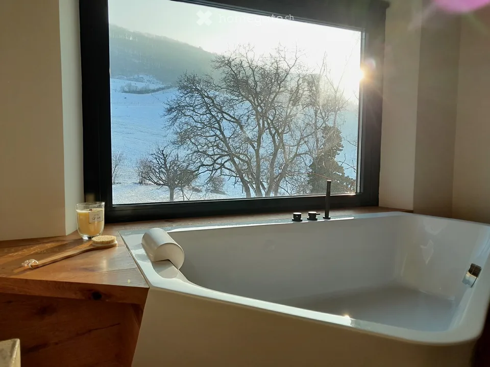 Charmante 3.5-Zimmer-Altbauwohnung mit Pool, Sauna und traumhafter Aussicht in Arisdorf