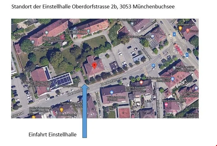 Einstellhallenparkplatz im Zentrum von Münchenbuchsee zu vermieten