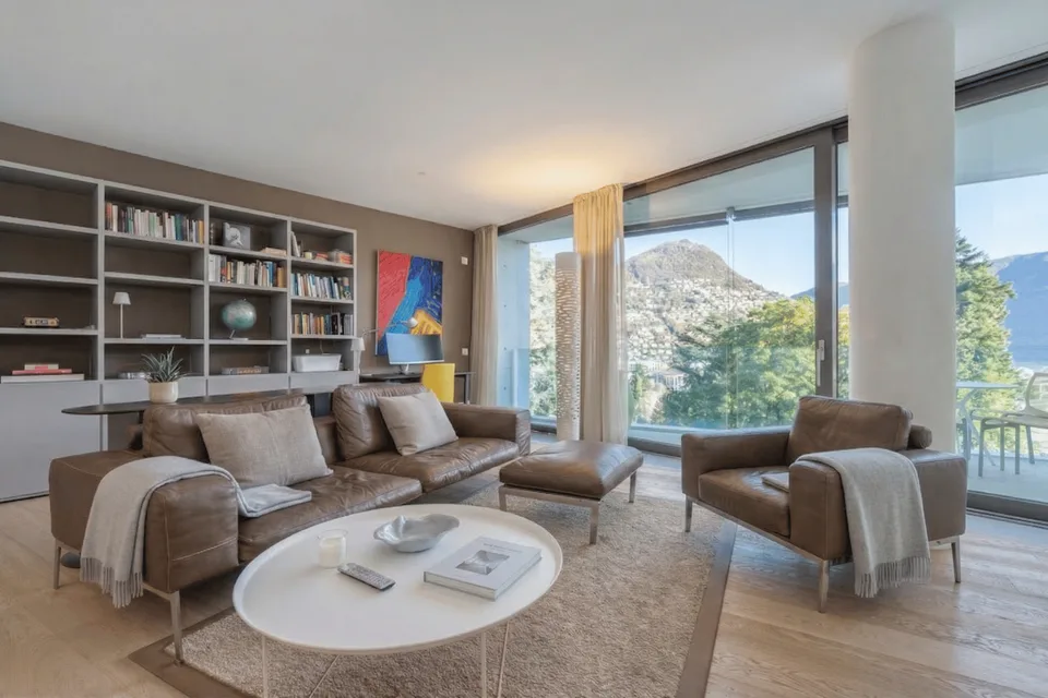 Lugano Elegante Appartamento 3.5 Locali Vista Lago
