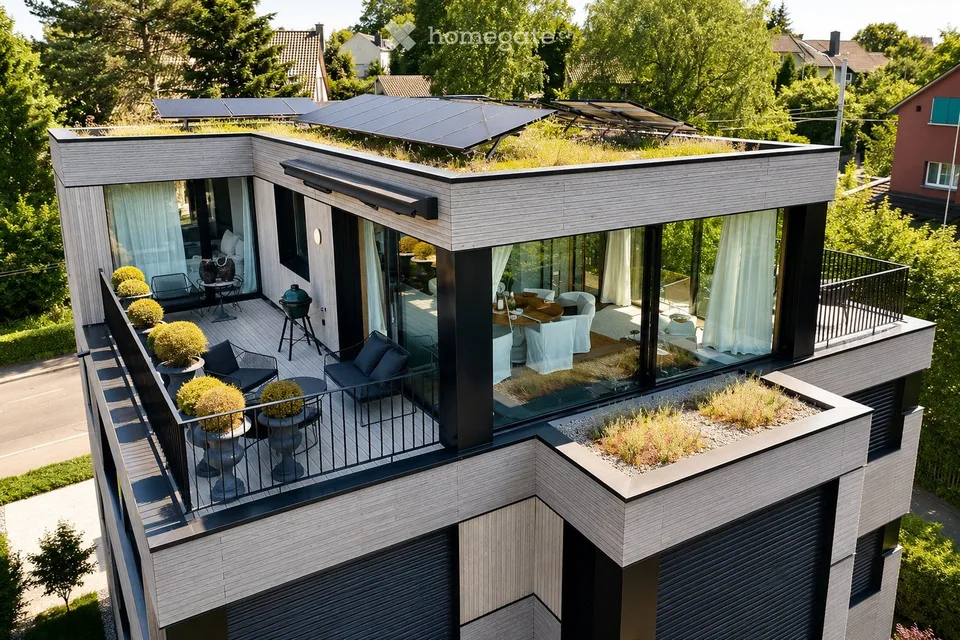 Appartamento attico esclusivo con panorama del lago di Zurigo e terrazza di 47 m²