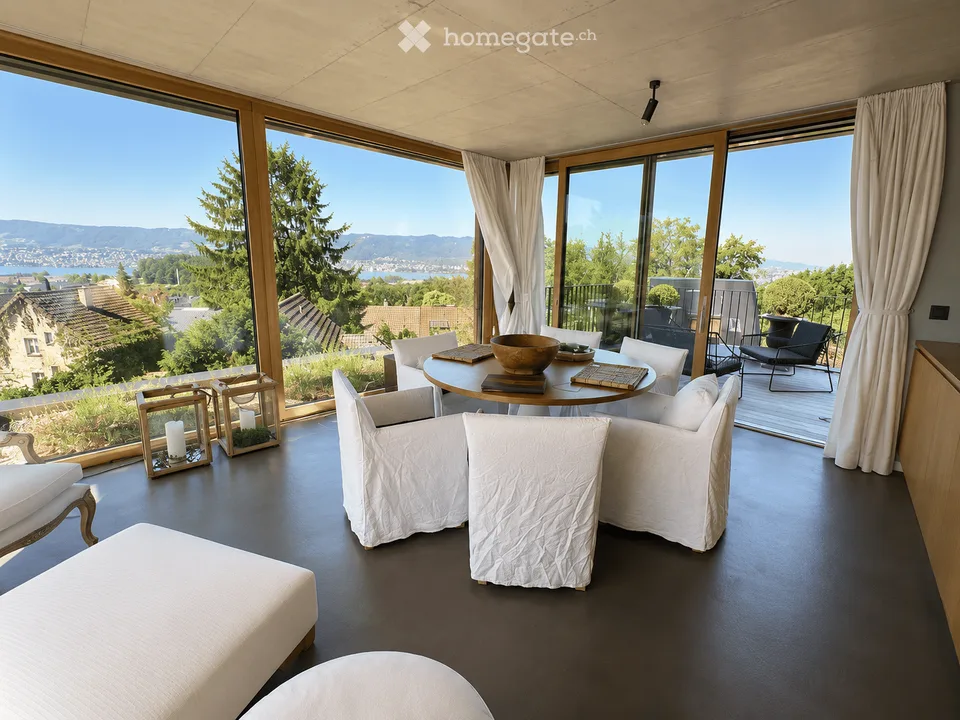 Appartamento attico esclusivo con panorama del lago di Zurigo e terrazza di 47 m²