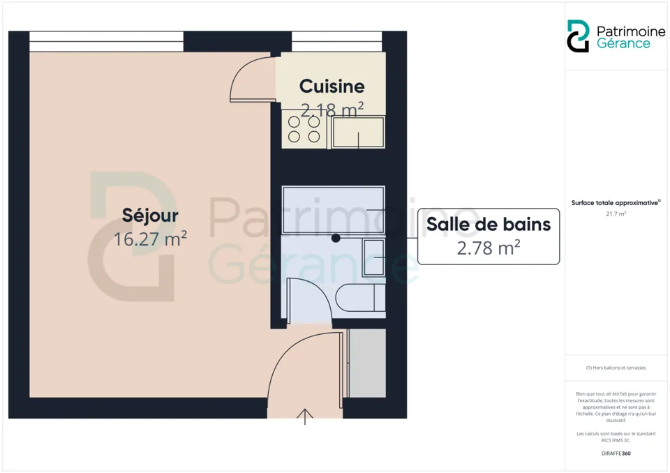 Renovated studio - available immediately!