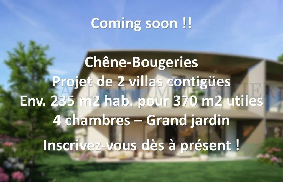 EXCLUSIVITE !! Projet de 2 villas haut standing ... bientôt disponibles à la vente