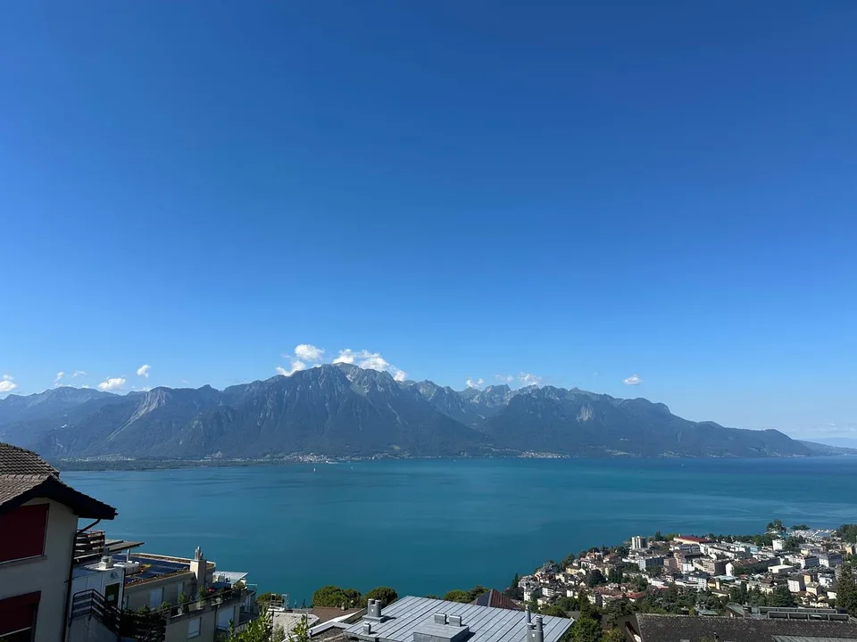 Appartement en attique de 3.5pièces avec vue panoramique à Chernex