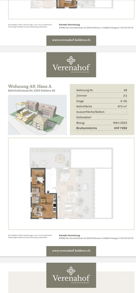 Moderne 2.5-Zimmer-Wohnung in Koblenz – Neubau mit Balkon und Parkplatz