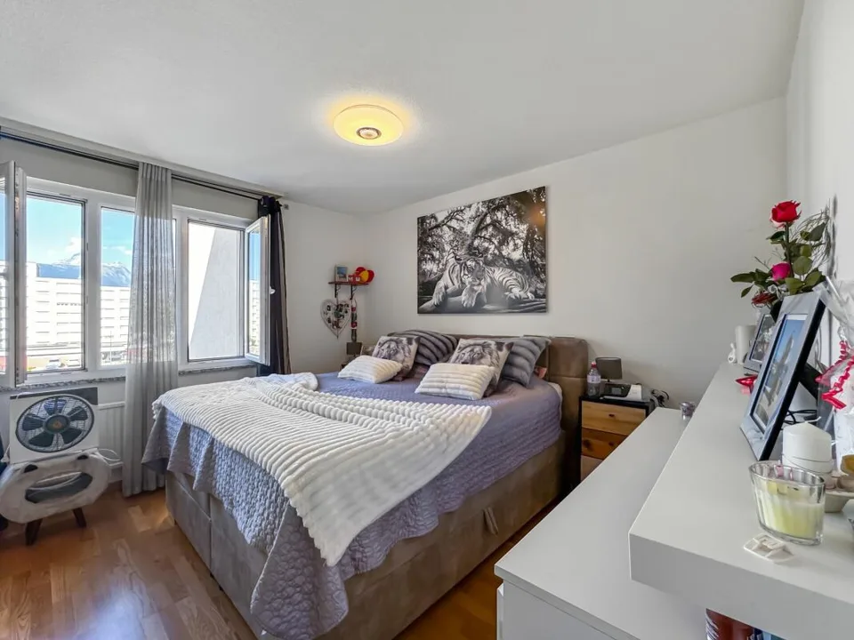 Sion - 4.5 locali luminosi, calmi con garage e vista libera