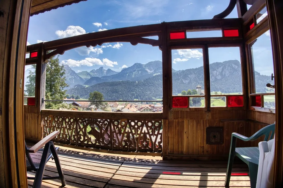 Grand appartement familial avec vue imprenable au centre de Château-d'Oex