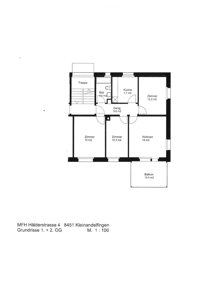 Zentrale gelegene schöne Wohnung in Kleinandelfingen
