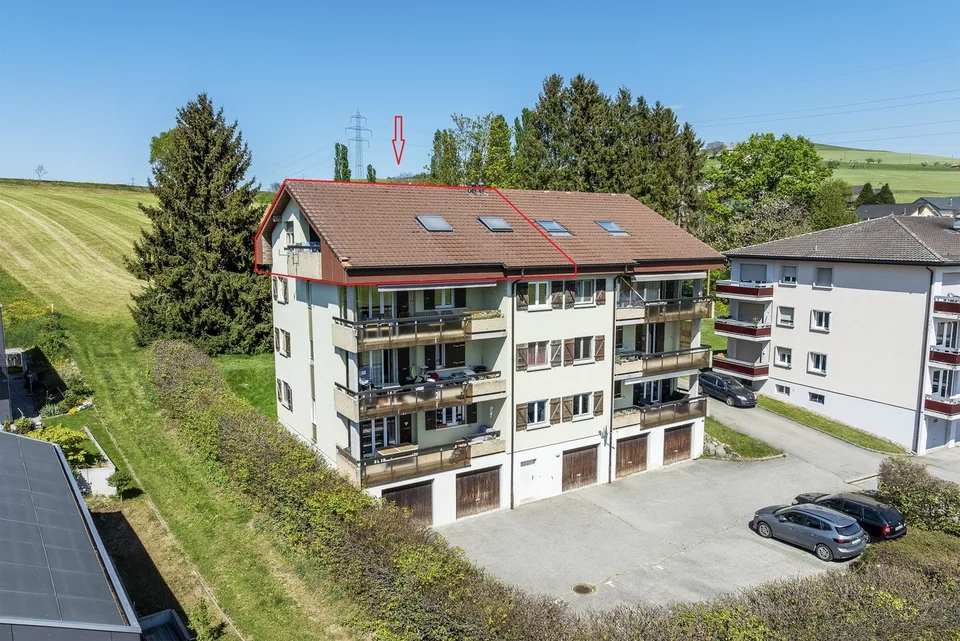 2.5 Room Apartment on the Top Floor with Balcony and Garage