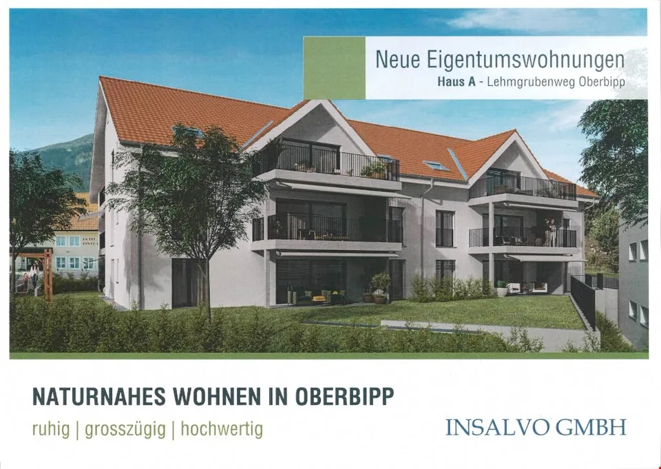 Neubau-Eigentumswohnung mit Aussicht in Oberbipp – 3.5 Zimmer im 2. OG