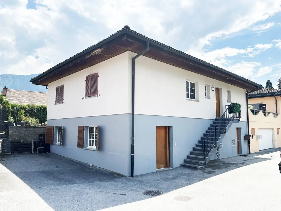 Vétroz , appartement de 2.5 pièces avec terrasse – Rez-de-villa avec place de parc