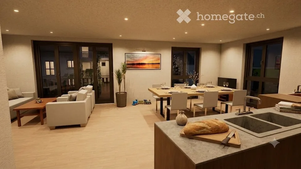 Appartement moderne de 5,5 pièces au 2e étage à Würenlingen – convivial pour les familles, calme et durable