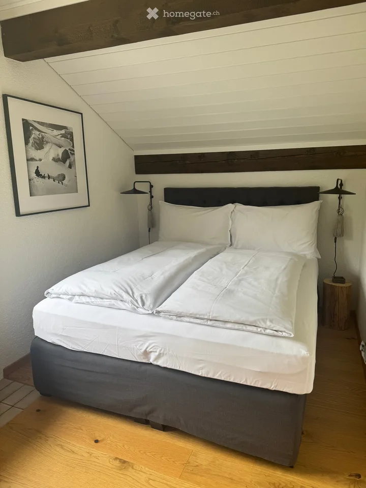 Charmant appartement 4,5 pièces dans un immeuble ancien avec vue sur les montagnes à Morissen