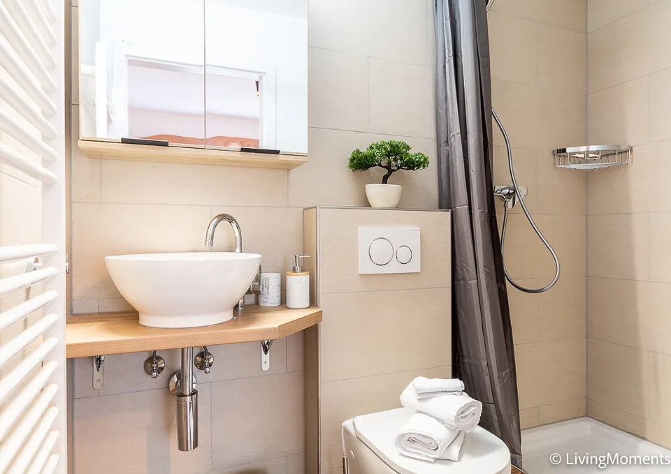 Appartement 1 pièce meublé avec style, nettoyage inclus