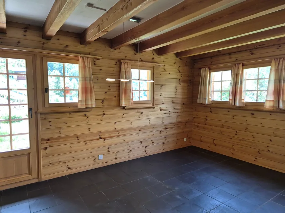 Chalet de caractère à Villa (Evolène) - Vue panoramique - Ensoleillement maximal