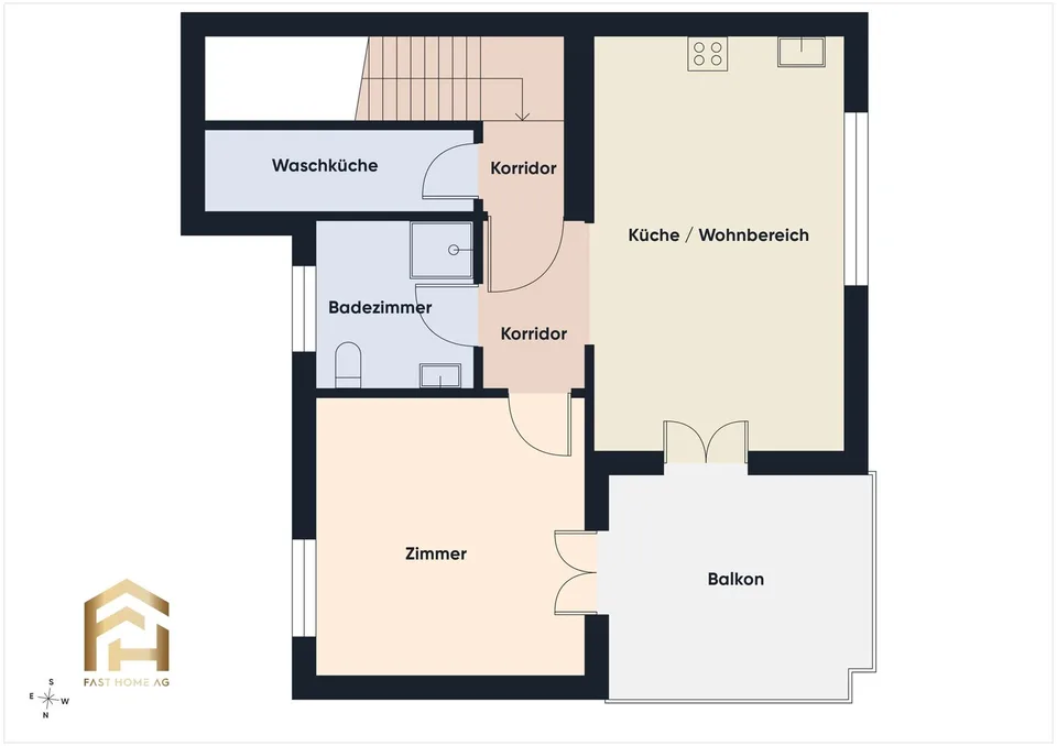 2.5-Zimmerwohnung (Erstwohnsitz) mit Sicht auf den Lago Maggiore – Foto 8 von 13