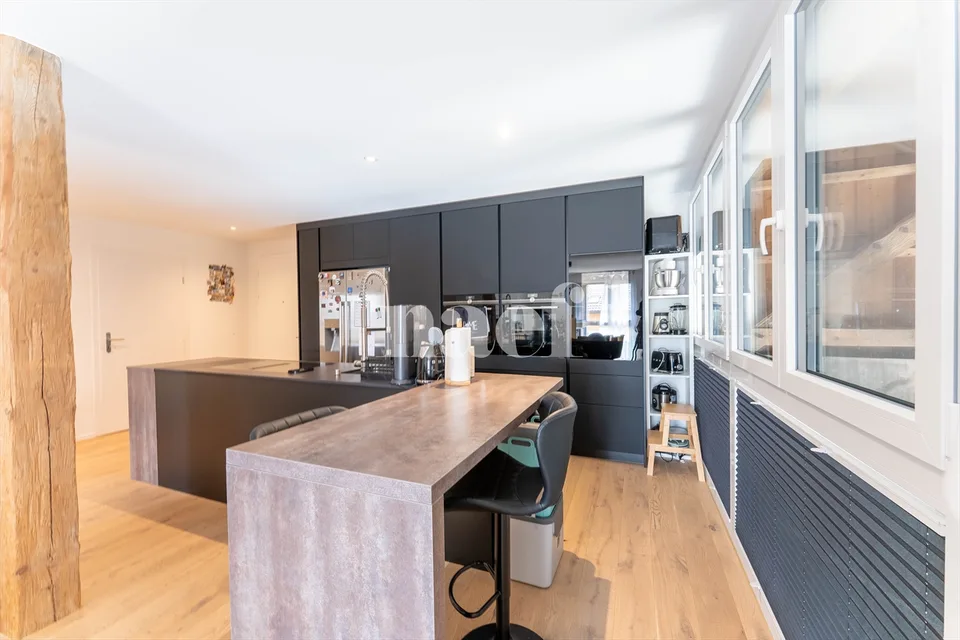 Meraviglioso appartamento di 4.5 locali con grande terrazza in vendita a Posieux