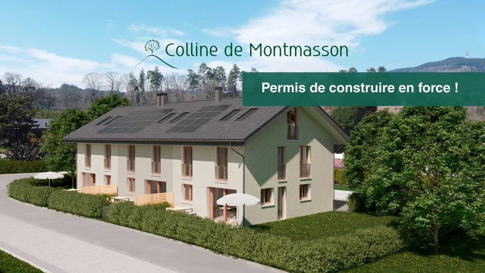 Maison mitoyenne neuve de 5.5 pièces à Marsens – dernier lot - permis de construire en force!